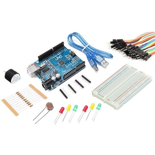 Kit Básico Robótica, Protoboard, Leds + Placa Unno