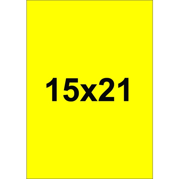 100 Cartaz Amarelo Liso Supermercado Placa Duplex Pequeno A5 15x21 cm em Oferta na Shopee