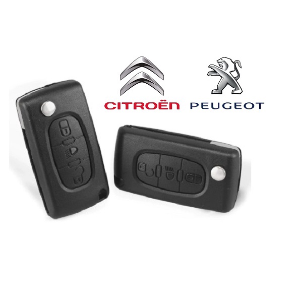 Chave Canivete Citroen C4 Picasso C4 Grand Picasso C4 Pallas C4 hatch C4 VTR - 3 botões com Farol