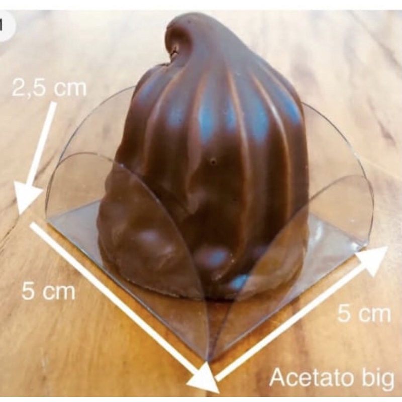 400 forminhas acetato 5x5 Big transparente para doces