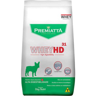 Ração Premiatta WHEYHD Alta Digestibilidade 3kg para Cães de Raças Pequenas com 4 a 10 Kg