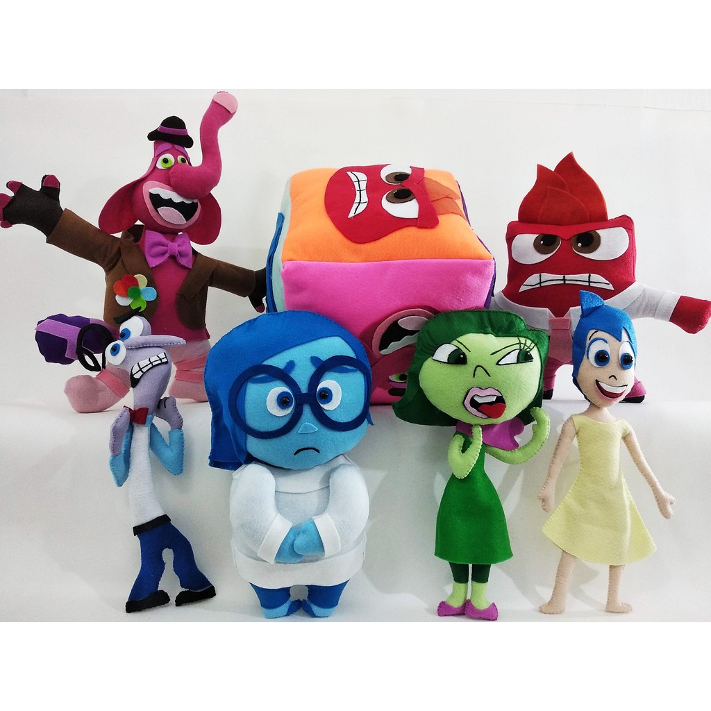 Bonecos de feltro Tema Divertida Mente Personagens | Shopee Brasil