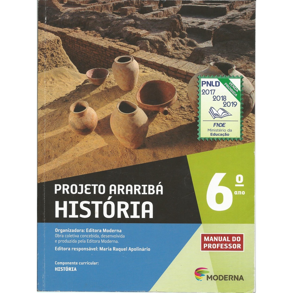 Livro História 6º ano, Projeto Araribá, Manual do Professor, Com CD ...