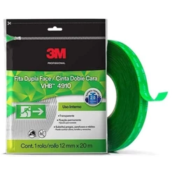Fita Dupla Face 20 Metros x 12mm VHB Transparente para Uso Interno 3M 4910