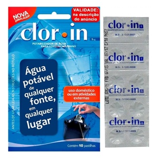 10 Pastilha Purificadora 10 Litros Água Potável Clorin em Oferta na Shopee
