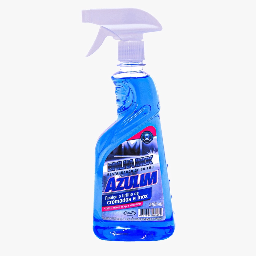Brilho Inox Azulim - Restaurador de brilho Spray Com Gatilho - 500ml