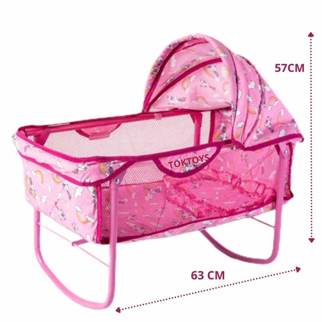 Berço para Bonecas Reborn Ninar Milano Alive Luxo Oliveira em Oferta na Shopee