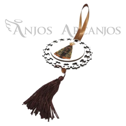 Adorno Mandala Pendulo Nossa Senhora Aparecida Com Pompom