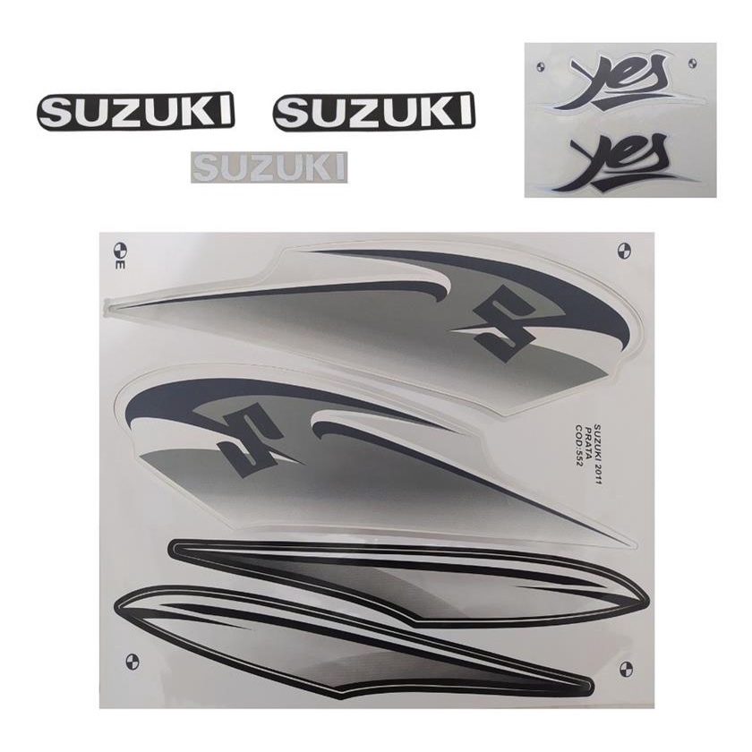 Adesivo Faixa Decalque Suzuki Yes 125 An Prata 2011