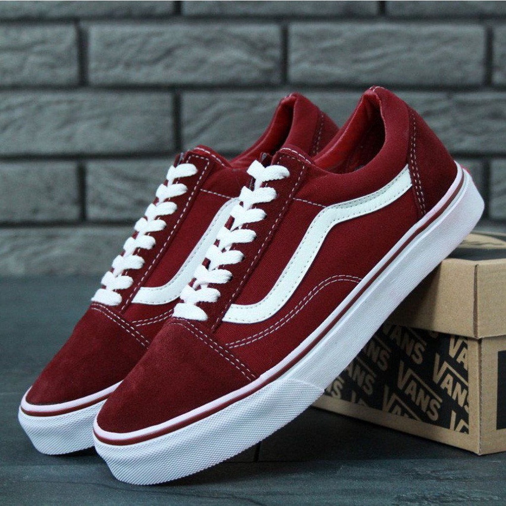 Tenis vans feminino store bordo