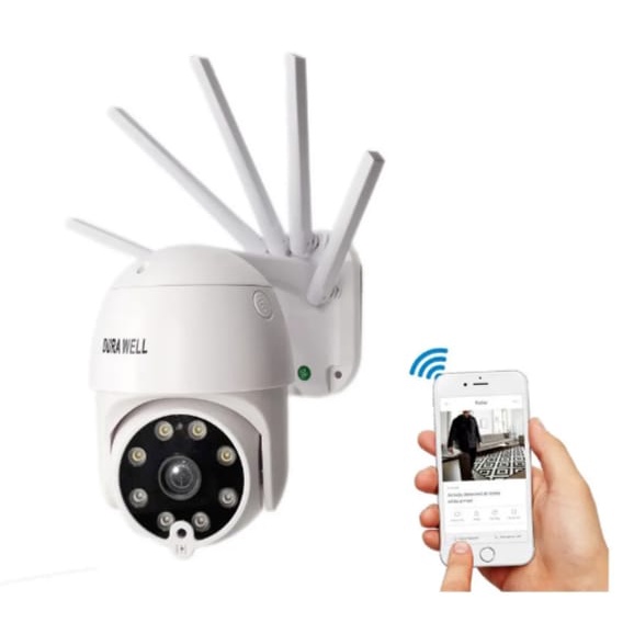 Câmera De Vigilancia externa a prova d,água 5 Antenas Com Visão Noturna APP Ipc 360