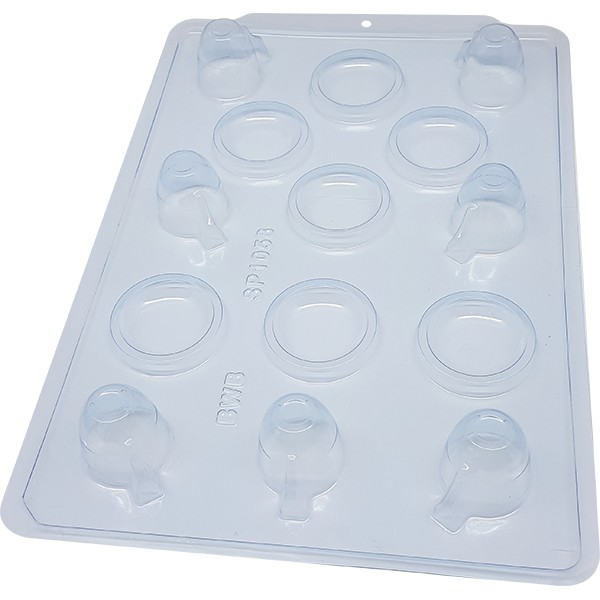 1~4 Forma BWB Com Silicone Semiprofissional,  Doces Finos Chocolates Cód. 3530 - SP Xícara e Pires (CHOCO) em Oferta na Shopee