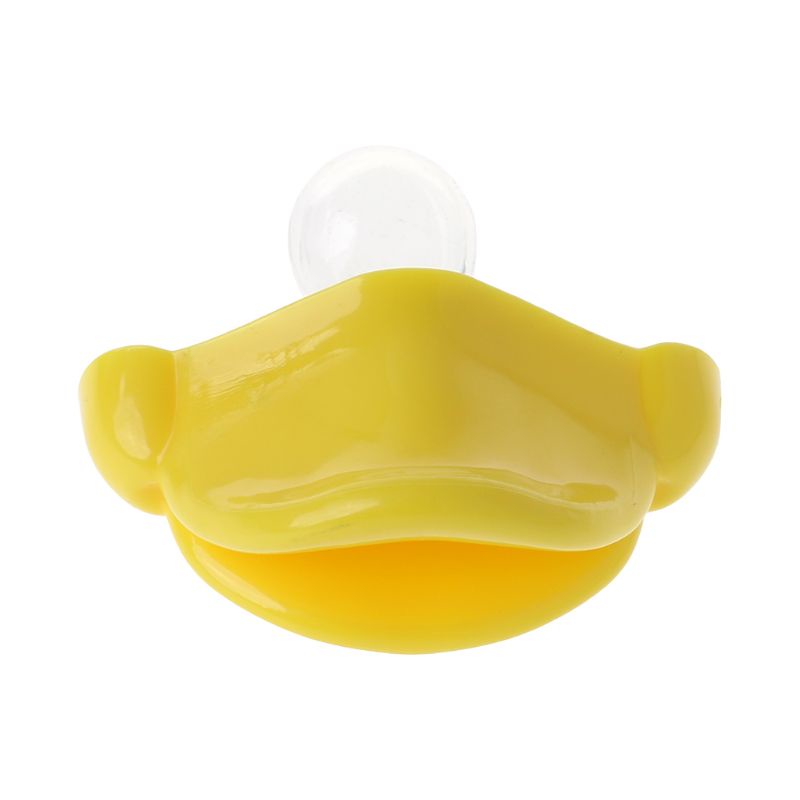 Ortodôntico Silicone Chupeta Amarelo Mamilos Mordedor Logotipo Engraçado
