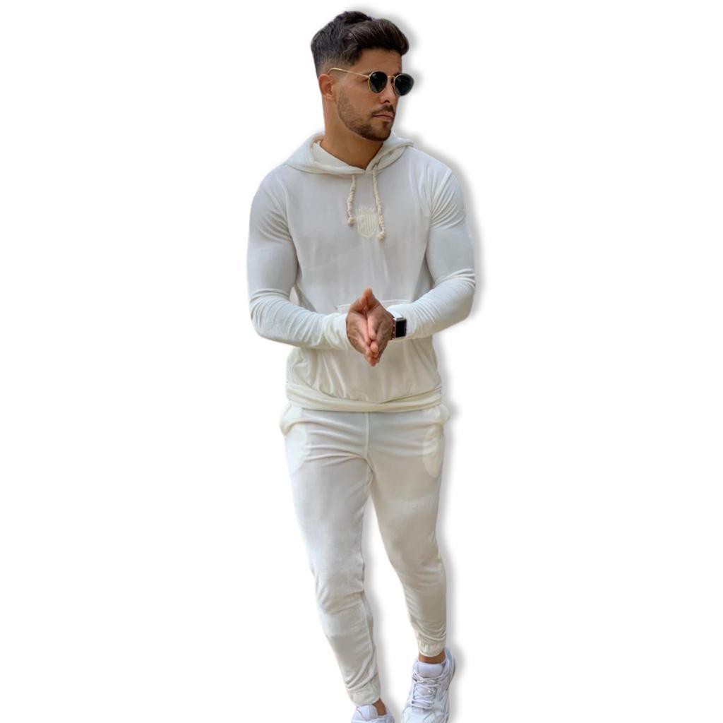 kit blusa de frio + calça masculina veludo premium