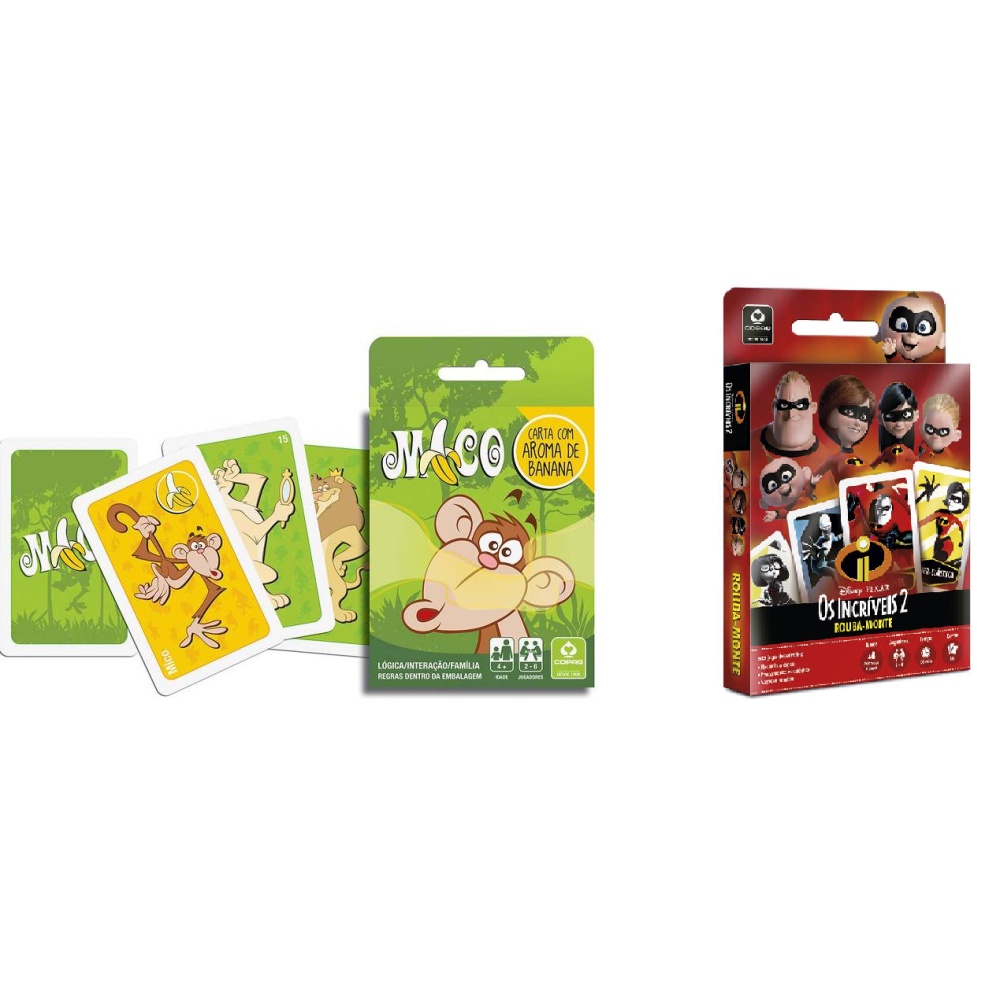 Jogo do Mico + Jogo Rouba Monte Os Incríveis Copag