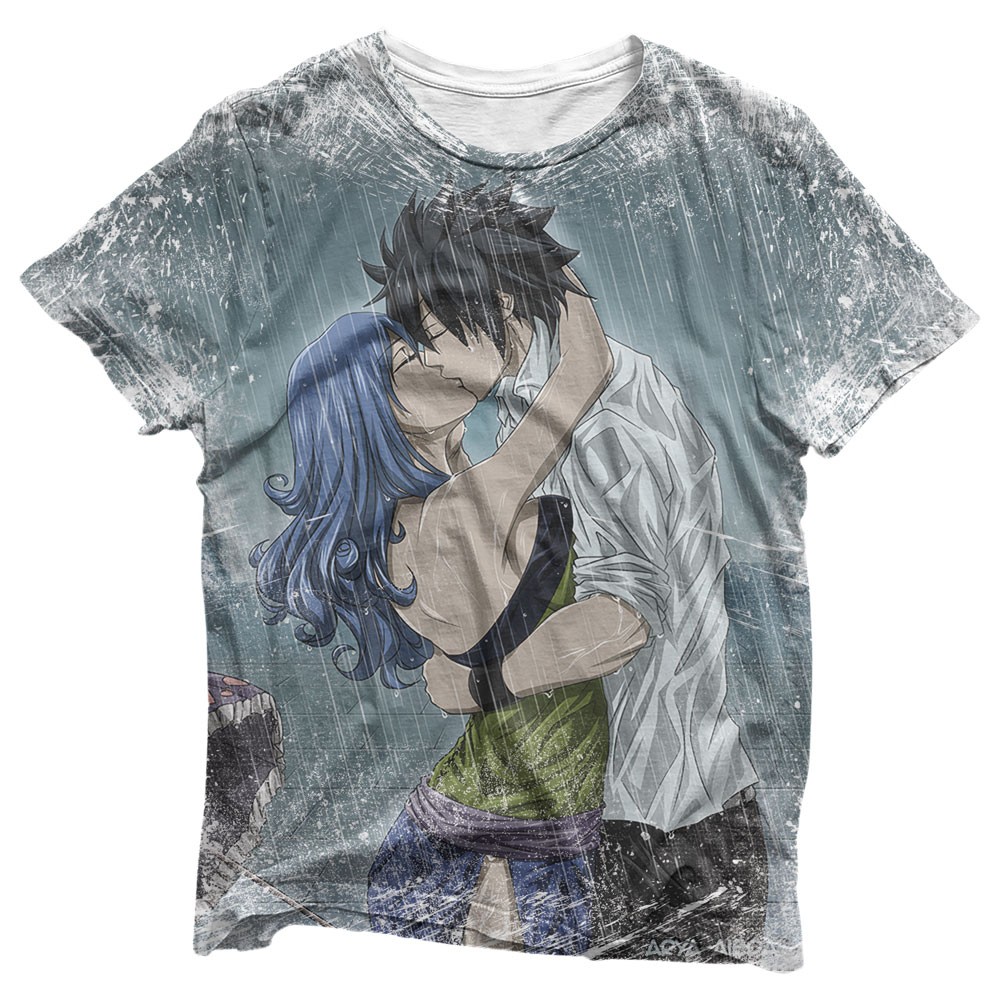 Camisa Gray & Juvia - Camisas Casal Estampa Total