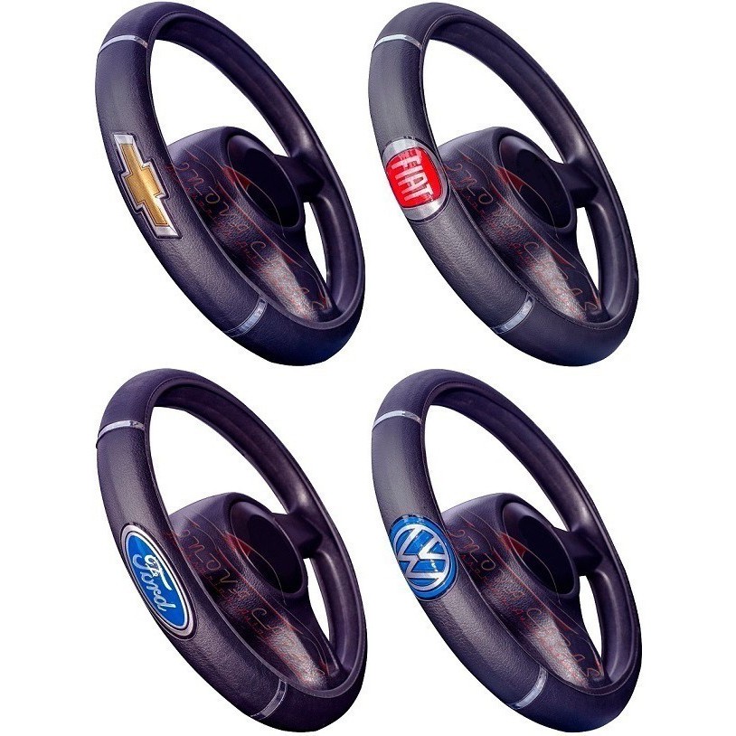 Capa De Volante Com A Logo Do Seu Carro Todas As Marcas em Oferta na Shopee