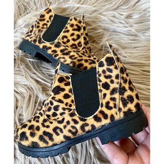Botina Jeca Infantil Feminina Oncinha Animal Print