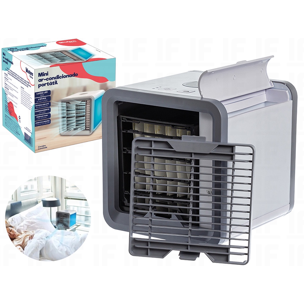 Mini Ar Condicionado Ventilador Original Usb Portatil