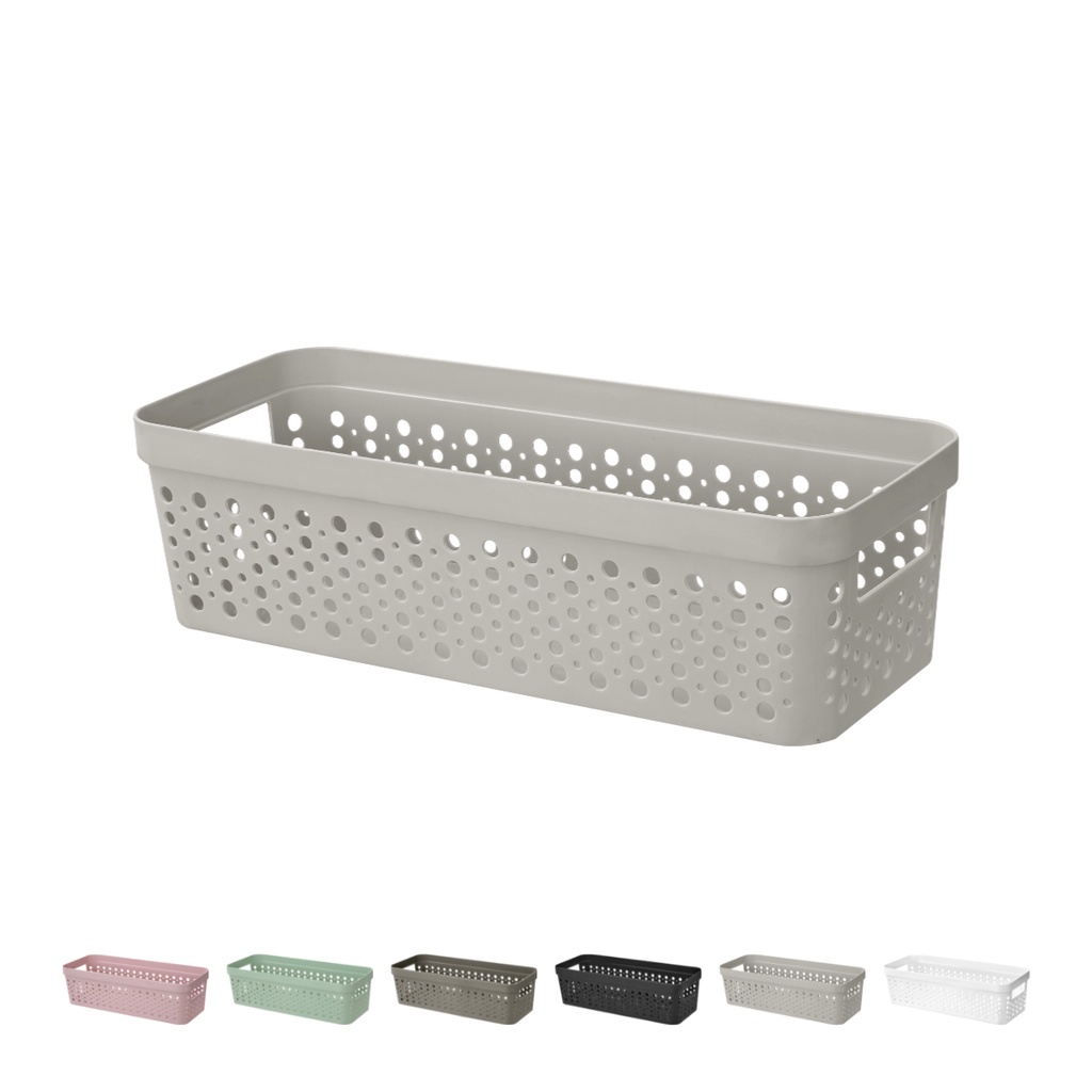 Cestos Organizador s/ Tampa Trama Rattan Usual Utilid 3,6L