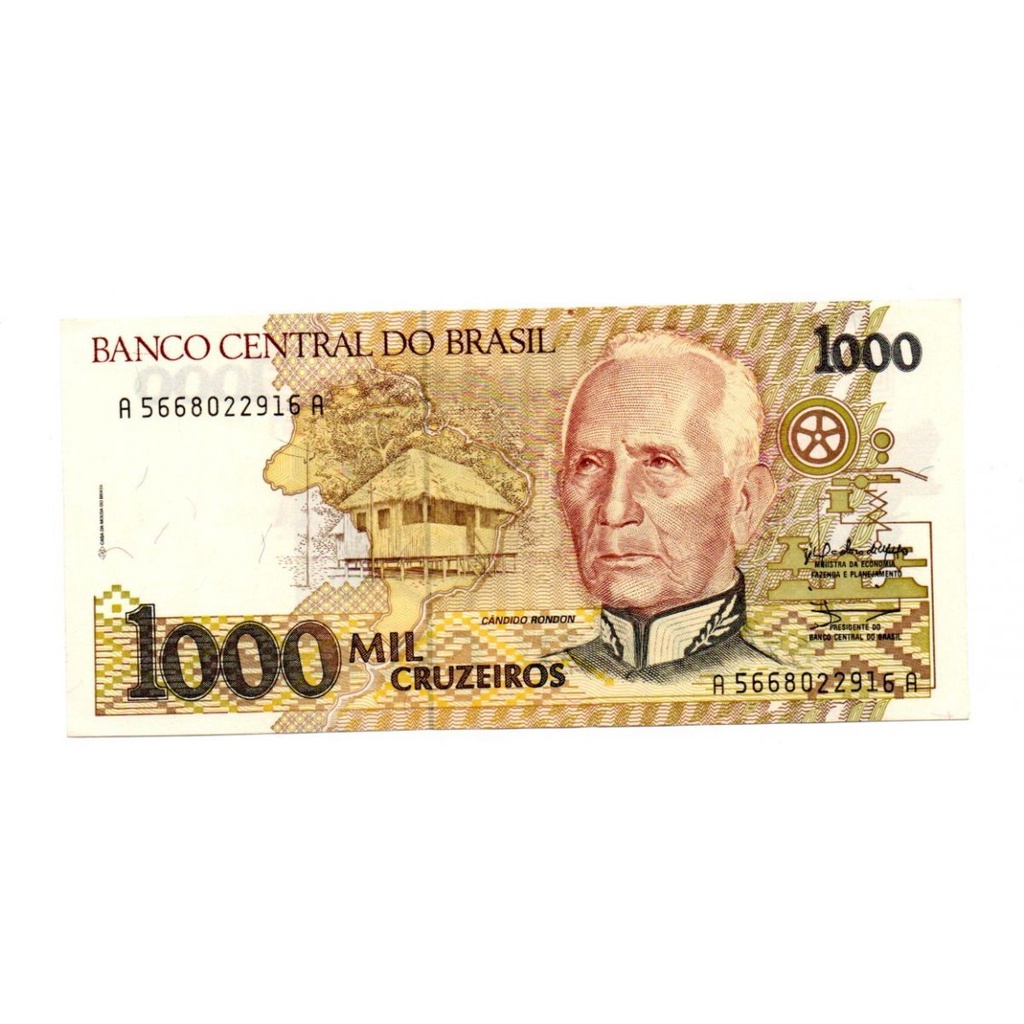 1000 Cruzeiros Cândido Rondon C217 Sob Cédula Antiga