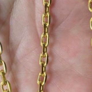 Pulseira Cadeado Cartier de 3mm Liga de Moeda Antiga com Banho de OURO
