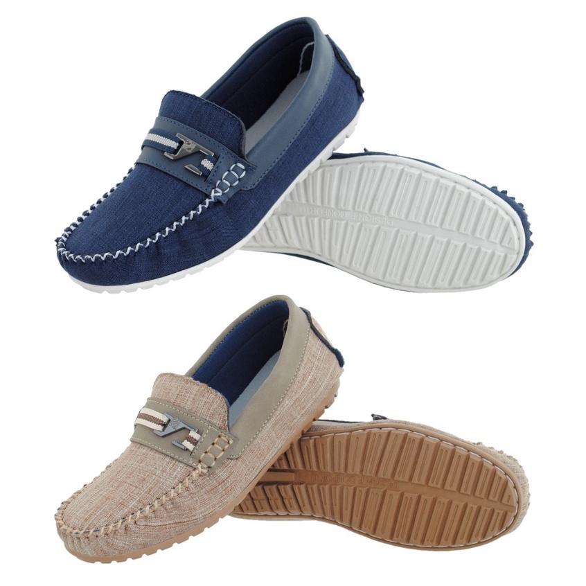 Kit 2 Tênis Mocassim Infantil Menino Kids Macio Confortável