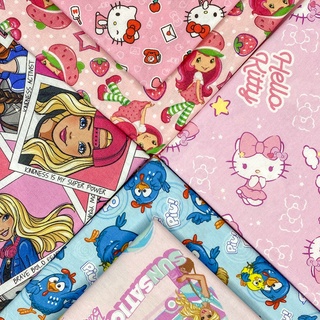 Tecido Tricoline Estampa Digital Barbie / Super Herói / Docinhos / Animais / 100% Algodão 50 cm x 1.50 metro - Patchwork / Artesanato