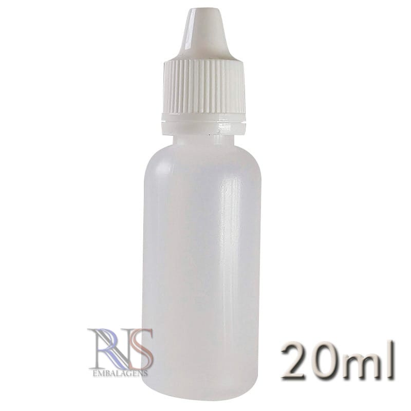 10 Frasco Plástico 20ml Conta gotas - Ref 74860