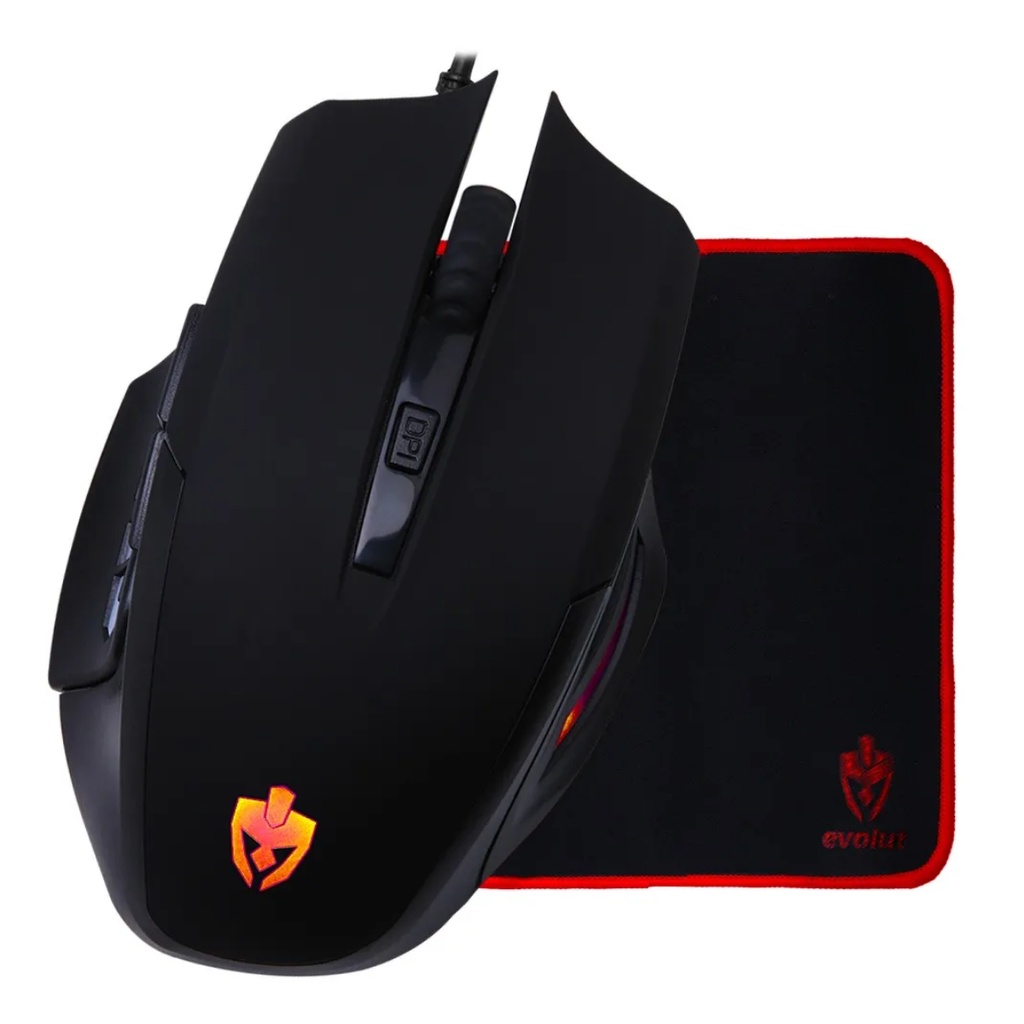 Mouse Led Rgb 3200 Dpi E Mousepad Tecido Speed Gamer Barato