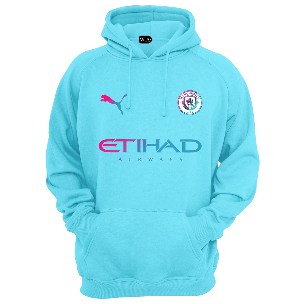 Blusa de Moletom Infantil Time de Futebol Europeu Manchester City