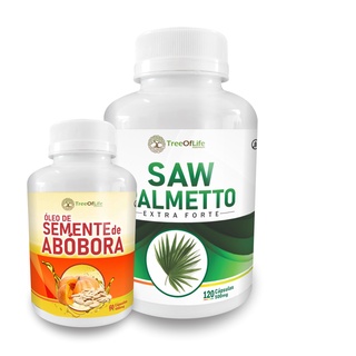 Óleo Semente de Abóbora 1000mg 60 Cáps + Saw 500mg 120 Cáps