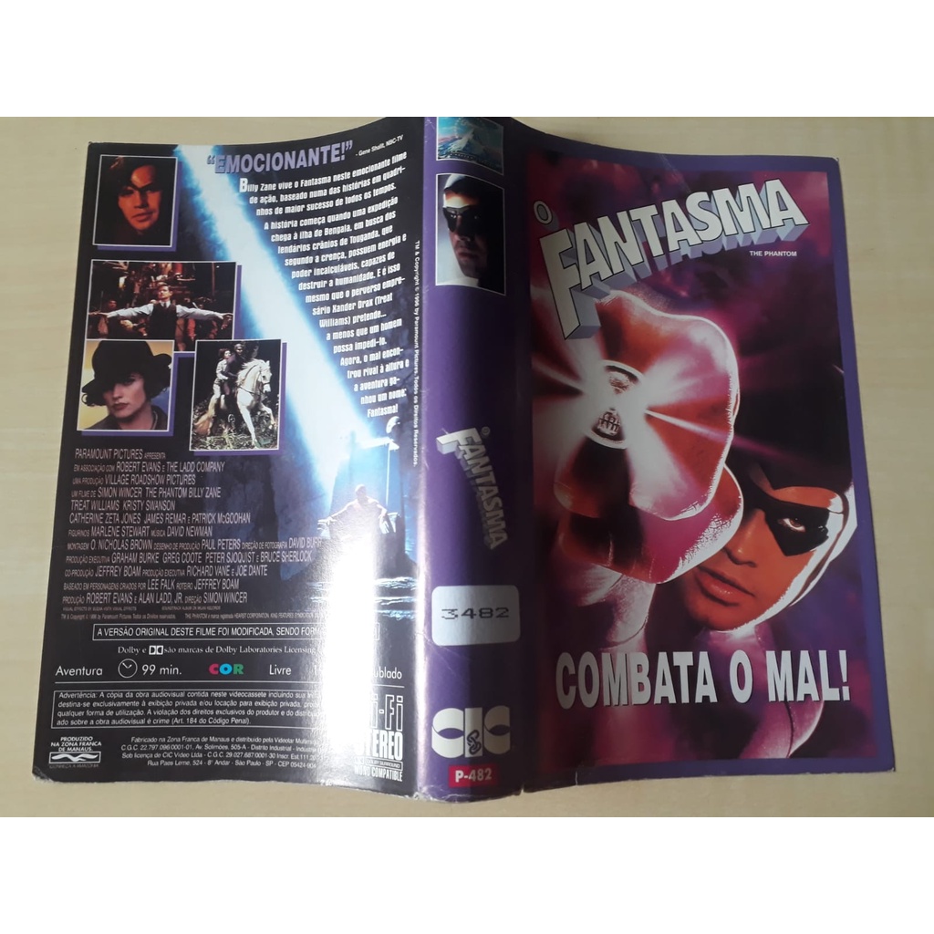 dvd O Fantasma Billy Zane