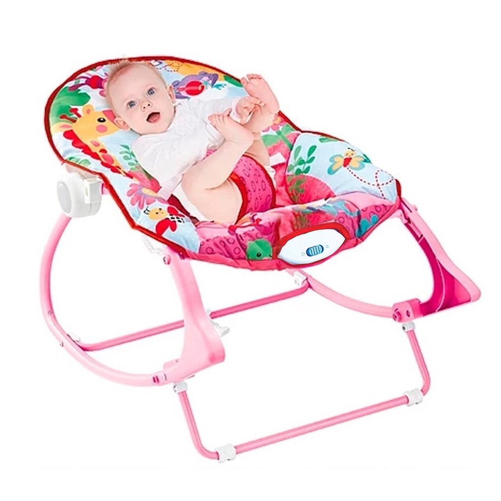 Detalhes do Cadeira de Descanso Musical FunTime New 18kgs Rosa-Maxi Baby