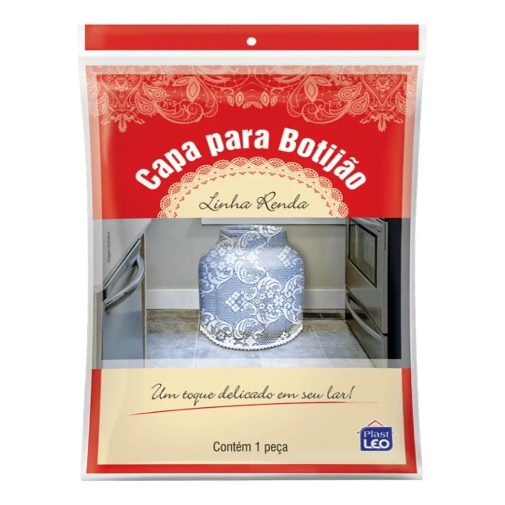Capa Botijão de Gás Linha Renda 100% Poliéster Tam. Único