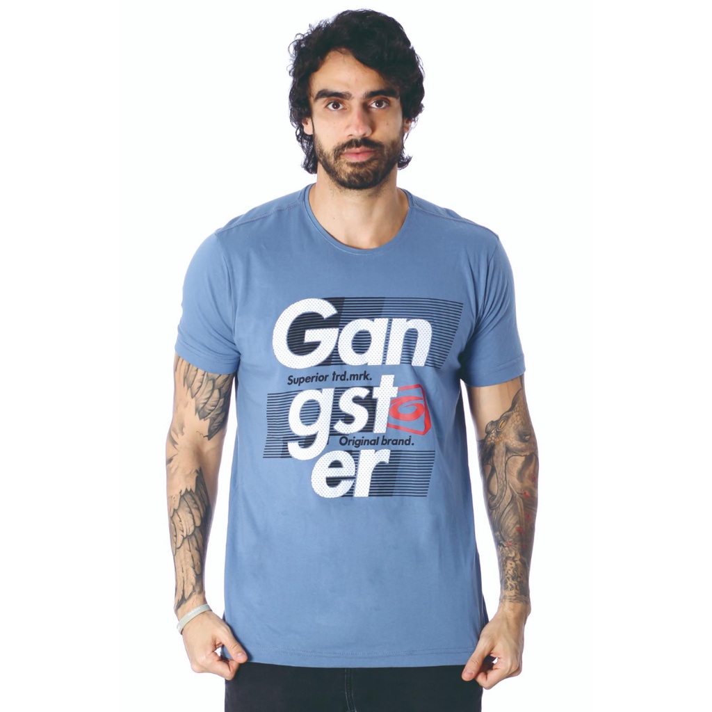 معرفة أداة الفقر  Kit 3 Camiseta Gangster Estampada Masculina Variadas | Shopee Brasil
