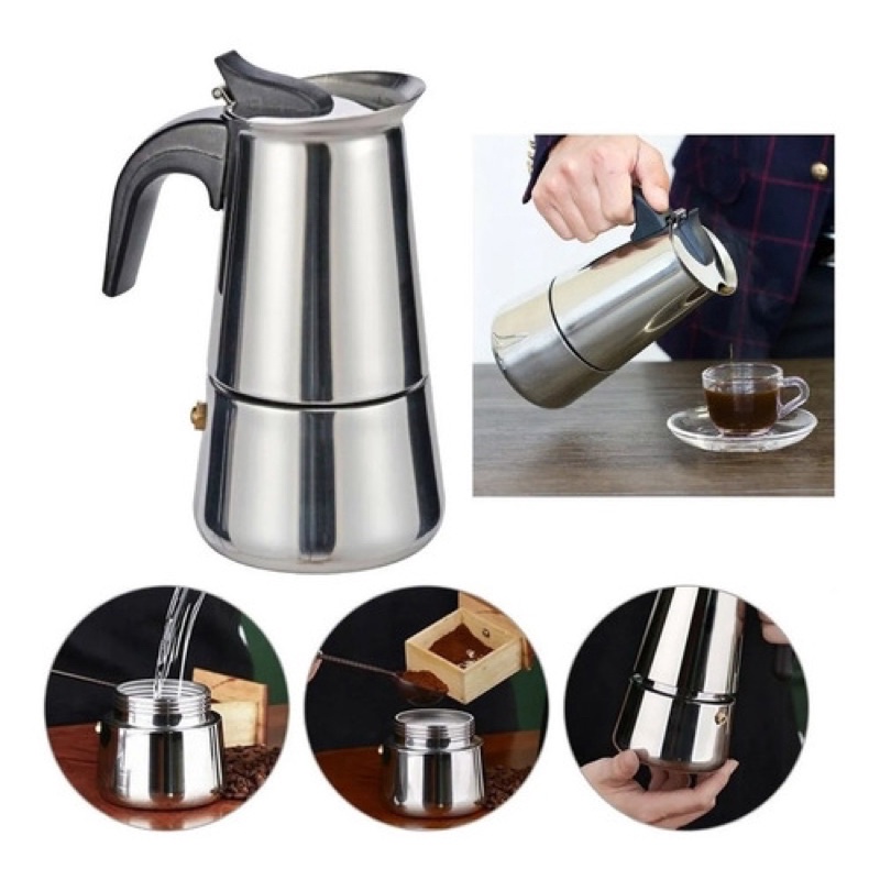 Cafeteira Italiana Inox 9 Xícaras Café Expresso Moka Maquina de Café