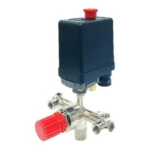 Regulador De Pressão Cruzeta + Pressostato 80-120lbs P/ Compressor
