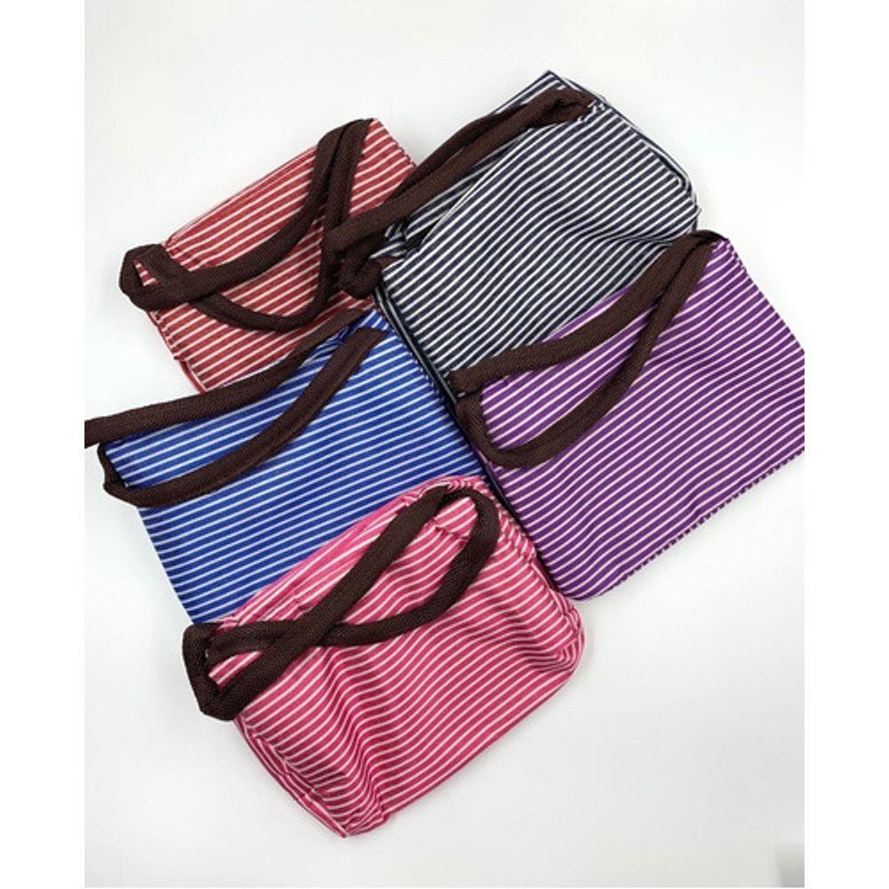 Bolsa Térmica Feminina Marmita Listrada Frasqueira - Diversas cores