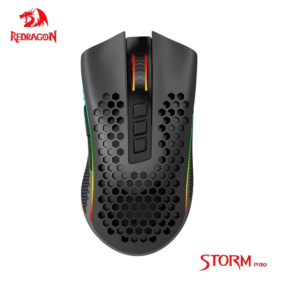 Redragon Storm Pro M808-KS RGB USB 2.4G Wireless Mouse Gamer 16000 DPI Programmable ergonomic for Gaming Mice laptop PC