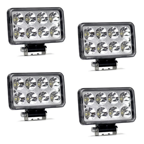 Kit 4 Farol Milha Retangular Led Mb 1935 1618 Alta Baixa em Oferta na Shopee