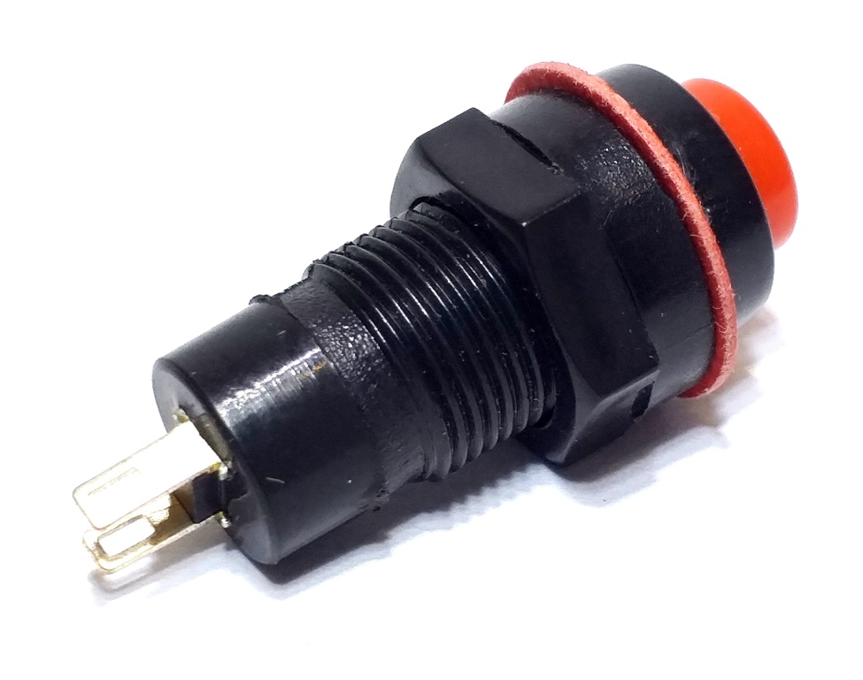Interruptor de Pulso Vermelho Chave Pulsador 10 Botões Sem Trava Ideal Para Buzinas Ferramentas e Etc · foto 2
