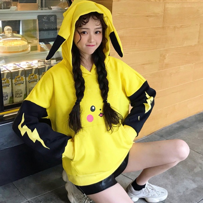 pikachu hoodie anime