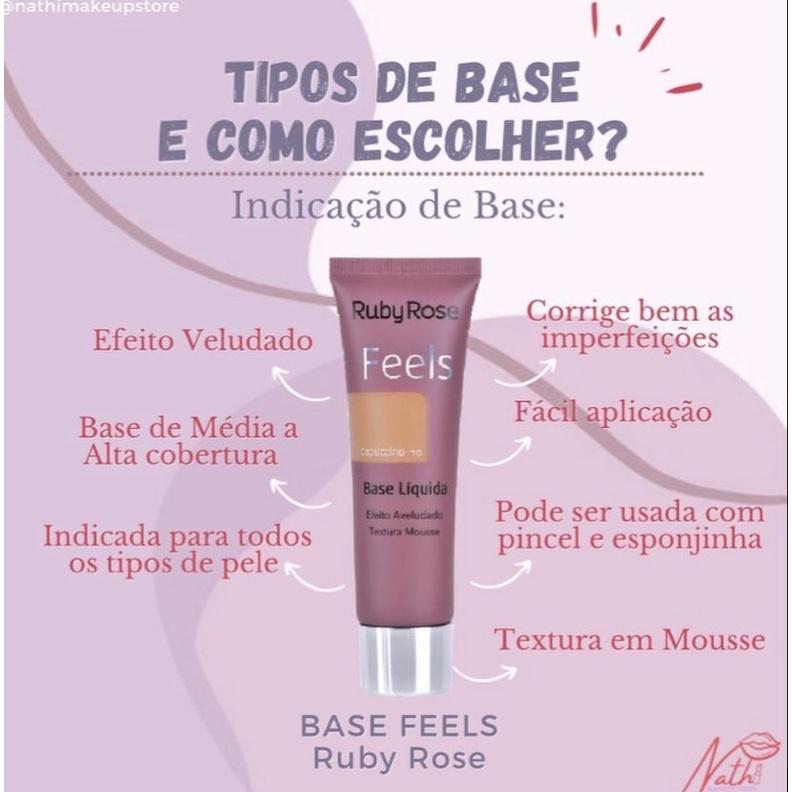 Base liquida Feels Ruby Rose