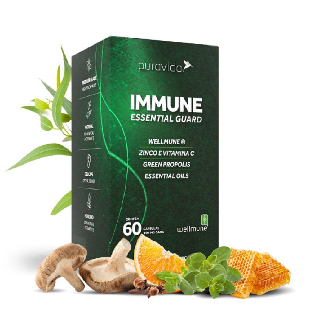 Immune Essential Guard 600mg (60 Cápsulas) Pura vida