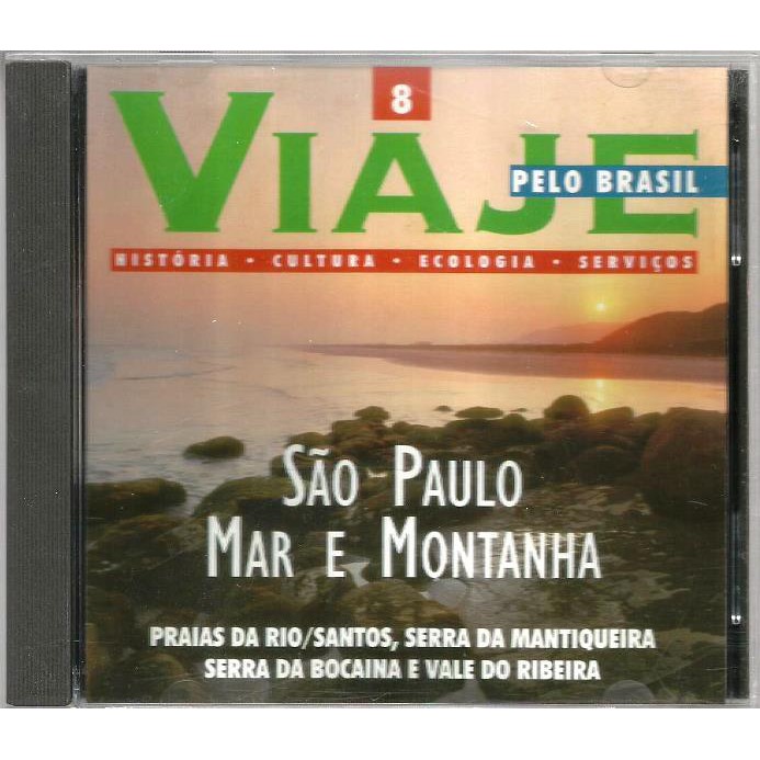 519 Mcd- CD Original 1998- Viaje Pelo Brasil- São Paulo Mar e Montanhas- Nº 8- Praias da Rio Santos, Serra xda Mantiqueira, Serra da Bocaina e Vale do Ribeira