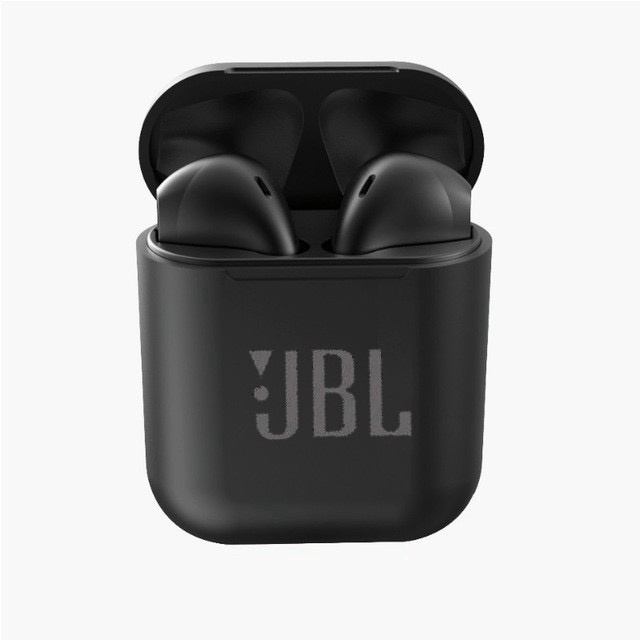 Fone De Ouvido Jbl I12 Bluetooth 5 0/ Qualidade / Super Bass / Wireless / Sport Com Microfone Cores Preto E Branco