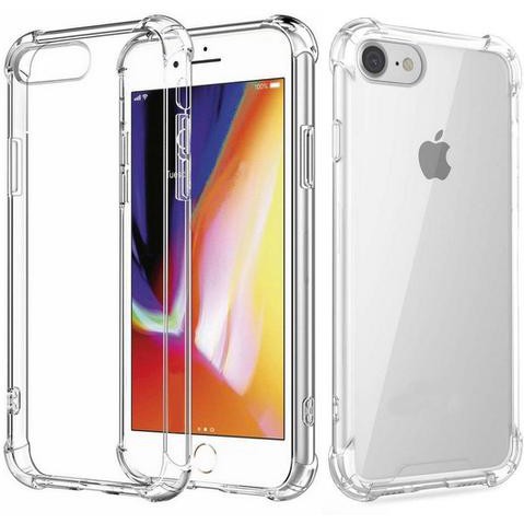 Kit Capa Case Capinha Anti Impacto + Película Branca 3D 5D 6D 9D Borda Protetora  Iphone 7 Plus / Iphone 8 Plus