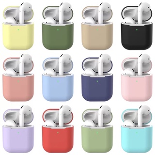 Capa Case Protetora Flexível Em Silicone Anti-Risco Para Fone De Ouvido Airpods 1/2 com Gancho