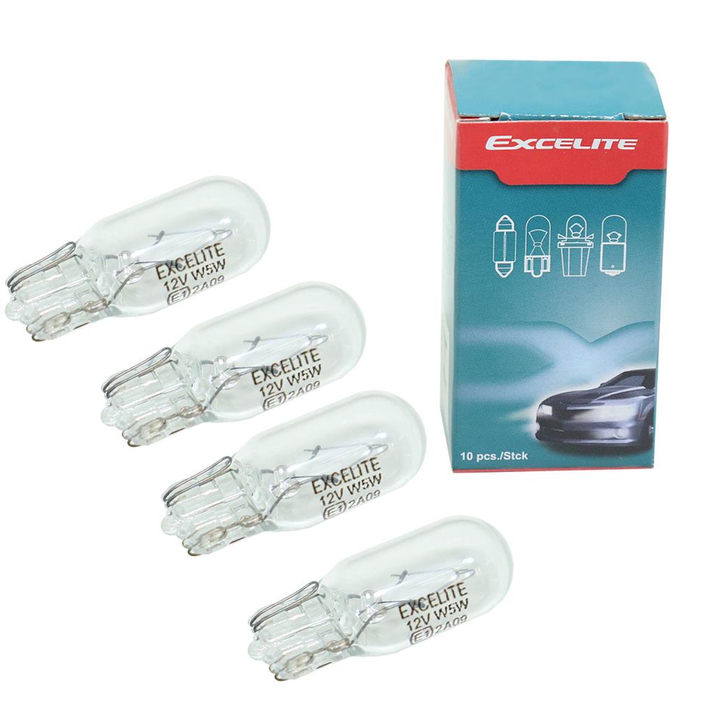 Lampada Pingo Dagua 12v 5w Esmagada T10 4 uni Excelite em Oferta na Shopee